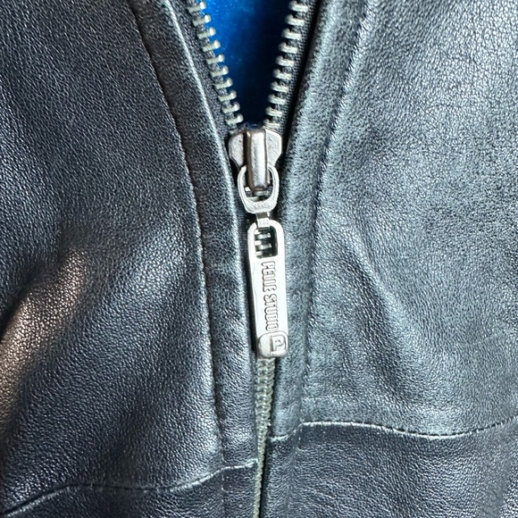 Pelle Studio Genuine Leather Coat With Zipper and Pockets Plus Size 2X - Picture 7 of 10